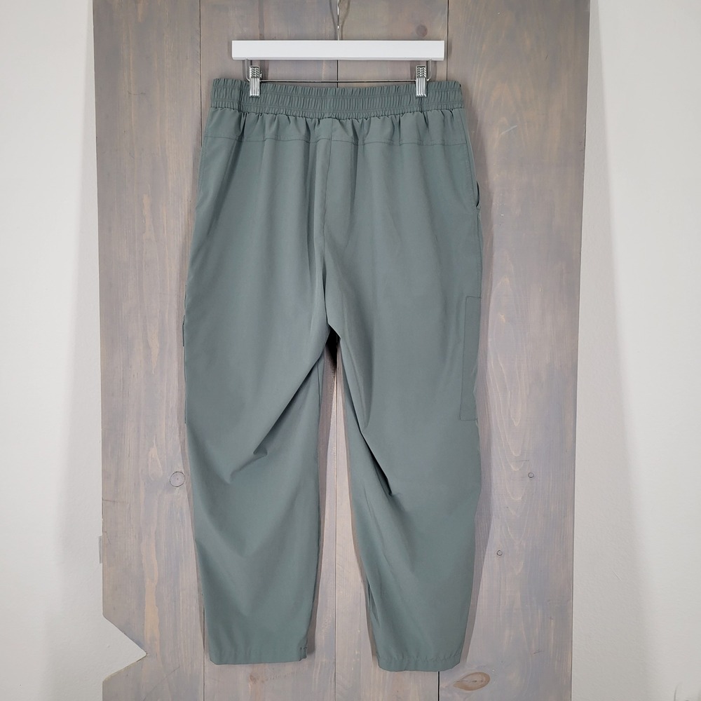 Avia Cargo Pants Womens L 12-14 Sage Green High Rise Utility Hiking Athleisure - Picture 5 of 9